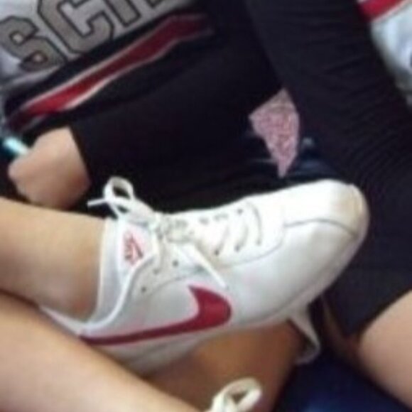 Red Nike Cortez Women's Cheer Sneakers Shoes Worn - Picture 15 of 15